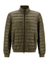 Herno Ultralight Nylon Bomber Jacket In Green