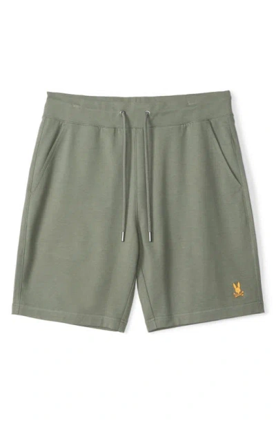 Psycho Bunny Floyd French Terry Sweat Shorts In Agave Green