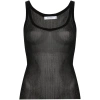 Max Mara Silk Tank Top In Black