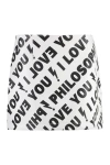Philosophy Di Lorenzo Serafini Stunning White All Over Print Mini Skirt For Women In White