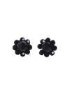 Simone Rocha Black Daisy Stud Earrings In Black