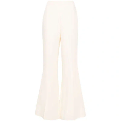 Twinset Lace Trousers In Ivory