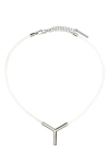 Y/project Y Project Necklaces In White