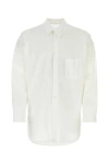 Yohji Yamamoto Stone Island Charcoal Piquet Polo Shirt In White