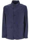 Zegna Men's Crossover Chore Jacket In Blue