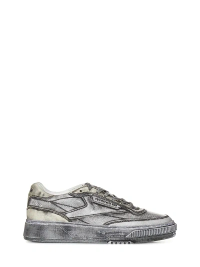 Reebok Leather Low-top Sneakers In Grey