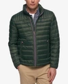 TOMMY HILFIGER MEN'S DOWN QUILTED PACKABLE LOGO JACKET