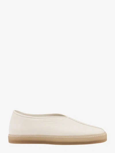 Lemaire White Piped Slippers