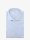 Nugnes 1920 Slim Fit Cotton Shirt In Blue