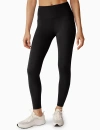 Beyond Yoga Spacedye Tapered-leg High-rise Stretch-woven Leggings In Black