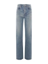 SAINT LAURENT JEANS A GAMBA DRITTA IN DENIM