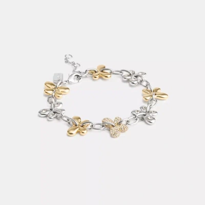 Coach Outlet Pavé Butterfly Chain Bracelet In Yellow