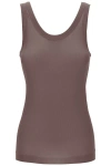 Lemaire Top Smanicato Senza Cuciture In Brown