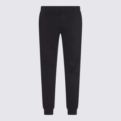 Moschino Black Cotton Teddy Bear Track Trousers In Fantasia Nero