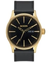 Nixon Sentry 42mm In Gold/black