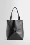 Loewe Puzzle Mini Leather Tote In Black