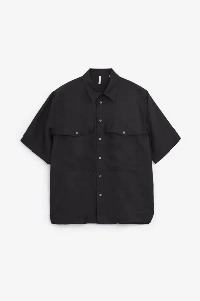 Sunflower Silk Shirt Ss In Black