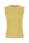 Wales Bonner Two-tone Knit Vest Unity In Multicoloured