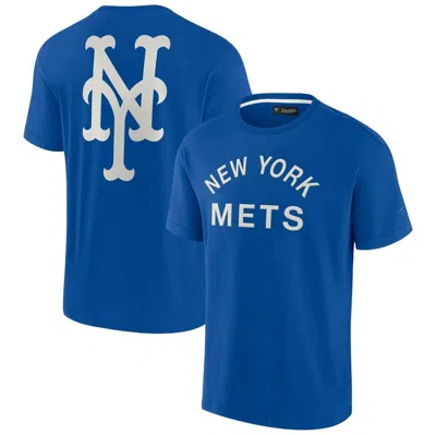 Fanatics Signature Men's And Women's  Royal New York Mets Super Soft Short Sleeve T-shirt
