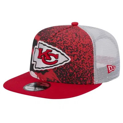 New Era Red Kansas City Chiefs Court Sport 9fifty Snapback Hat In Red Black