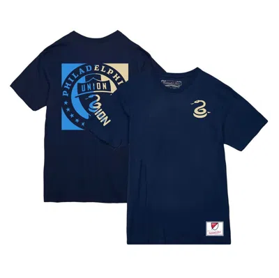 Mitchell & Ness Navy Philadelphia Union 2024 Jersey Hook Crest T-shirt
