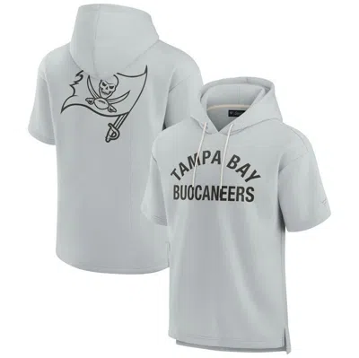 Fanatics Signature Unisex  Gray Tampa Bay Buccaneers Elements Super Soft Fleece Short Sleeve Pullover