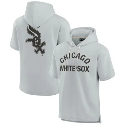 Fanatics Signature Unisex  Gray Chicago White Sox Elements Super Soft Fleece Short Sleeve Hoodie