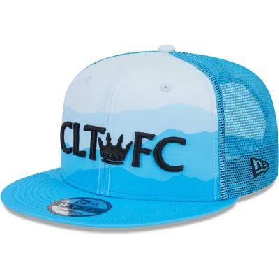 New Era Blue Charlotte Fc Jersey Hook Trucker 9fifty Snapback Hat