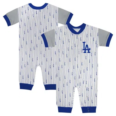 Outerstuff Babies' Infant Fanatics Branded White Los Angeles Dodgers Logo Best Series Full-snap Jumper