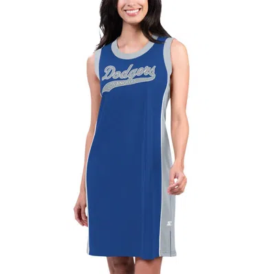 Starter Royal Los Angeles Dodgers Slam Dunk Tank Trainer Dress