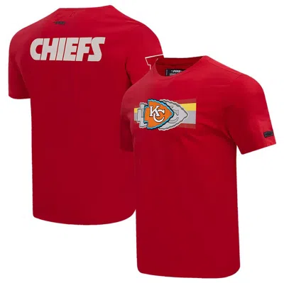 Pro Standard Red Kansas City Chiefs Retro Striper T-shirt