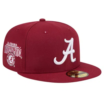 New Era Crimson  Alabama Crimson Tide Throwback 59fifty Fitted Hat