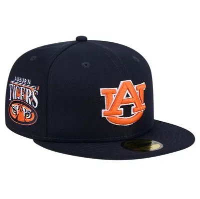 New Era Navy  Auburn Tigers Throwback 59fifty Fitted Hat