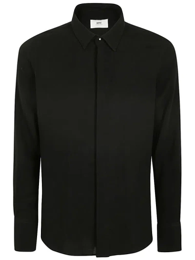 Ami Alexandre Mattiussi Classic Fit Shirt Ami De Coeur Back Black Unisex