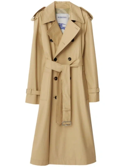 Burberry Coats In Beige