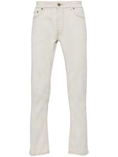 Etro Slim-fit Cotton Jeans In Grey