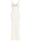 GIUSEPPE DI MORABITO GIUSEPPE DI MORABITO SATIN DRESS WITH COWL NECK