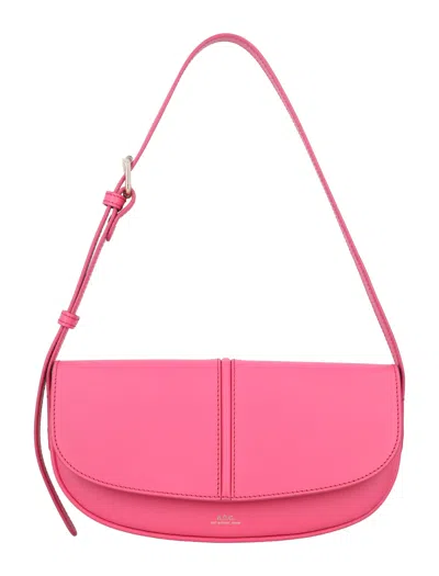 Apc Betty Leather Shoulder Bag In Pink