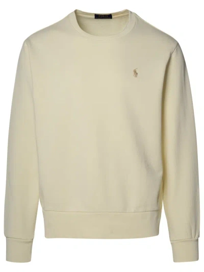 Polo Ralph Lauren Pony Embroidered Crewneck Sweatshirt In White