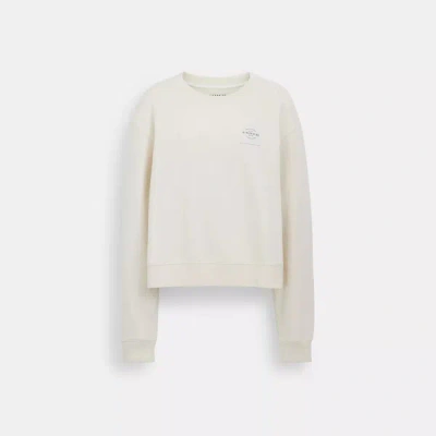 Coach Outlet Garment Dye Crewneck In White