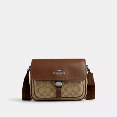 Coach Outlet Pace Messenger Bag In Signature Canvas In Multi