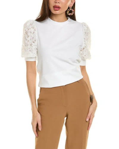 Gracia Ace Puff Sleeve Top In White