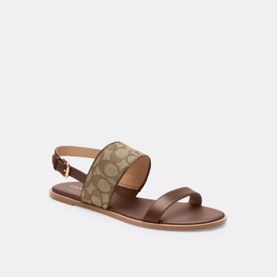 Coach Outlet Harley Sandal In Signature Jacquard In Multi