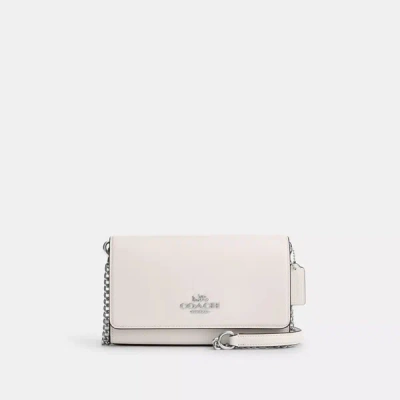 Coach Outlet Flap Clutch Crossbody In White