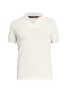 Loro Piana Men's Short-sleeve New Bay Cotton Polo In White