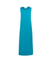 P.a.r.o.s.h P. A.r. O.s. H. Woman Maxi Dress Deep Teal Size M Polyester, Elastane, Pvc - Polyvinyl Chloride, Gla In Turchese