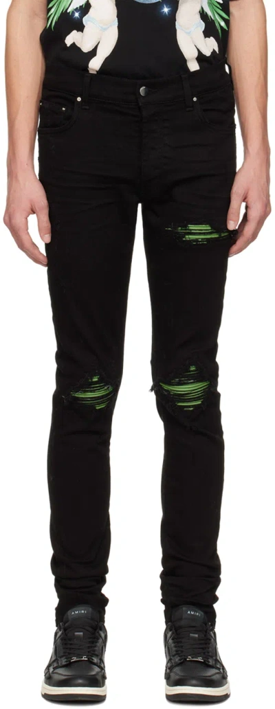 Amiri Black Mx1 Bandana Skinny Jeans