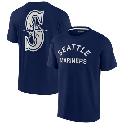 Fanatics Signature Unisex  Navy Seattle Mariners Elements Super Soft Short Sleeve T-shirt