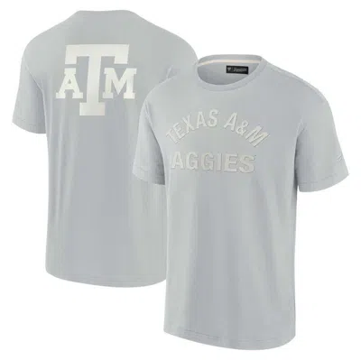 Fanatics Signature Unisex  Gray Texas A&m Aggies Elements Super Soft Short Sleeve T-shirt