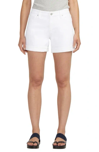 Jag Jeans Alex Denim Boyfriend Shorts In White
